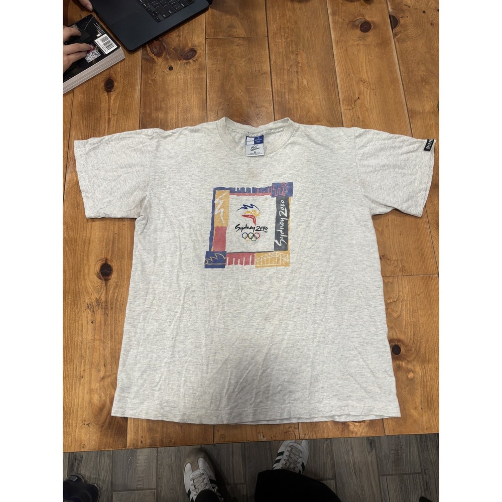 Vintage Sydney 2000 Olympics T-Shirt ISC Millennium Collection Heather Grey Size